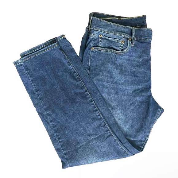 Lucky Brand 410 Athletic Fit Straight Jeans Mens Sz 38 x 32 Blue - Picture 1 of 14